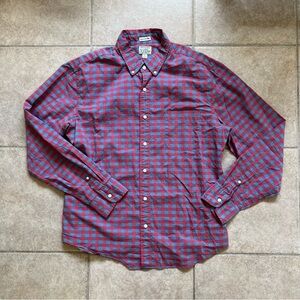 J. Crew Slim Untucked Secret Wash Cotton Poplin Shirt with Point Collar